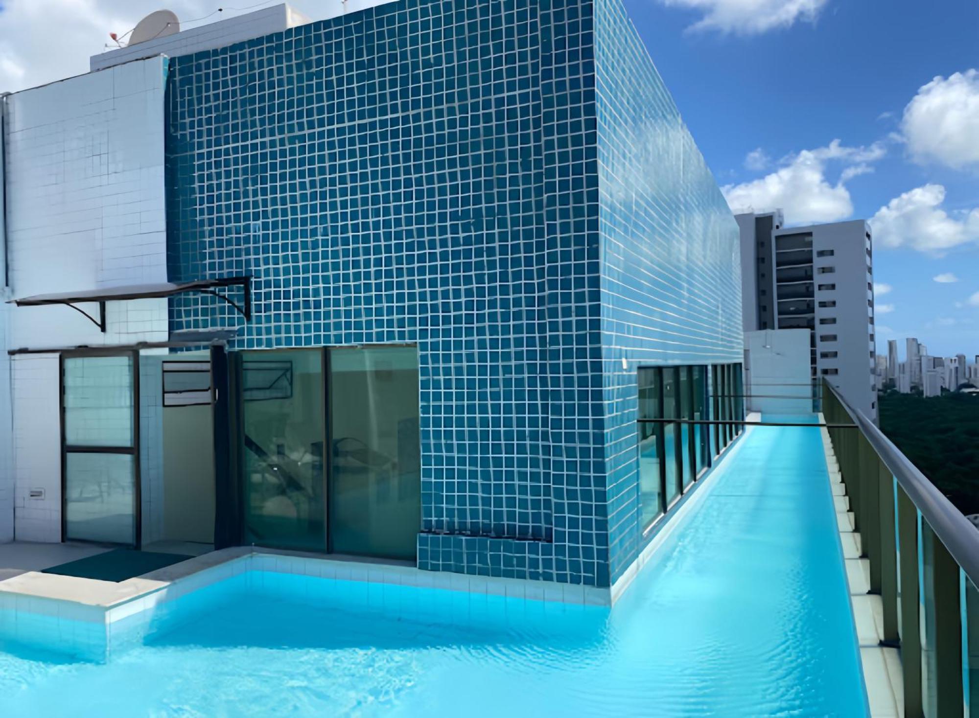 Flat Piscina No Rooftop Aluguel Temporada Em Ресифи Екстериор снимка
